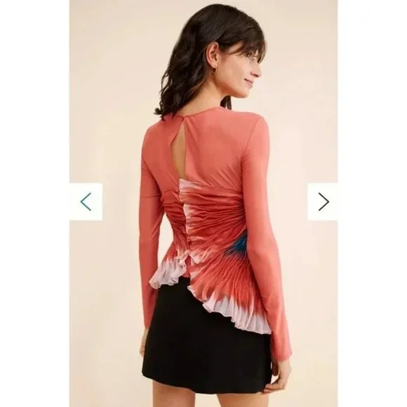 Geisha Designs Anthropologie 3D floral asymmetrical Unique Blouse Statement  top is available for purchase on au PAY Market - Imported Goods Online  Store Co.Ltd. | au PAY Market - Online Shopping Site